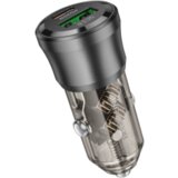  Auto Punjač USB + Type-C BOROFONE BZ25 Journey PD38W car transparent black | Eponuda.ba
