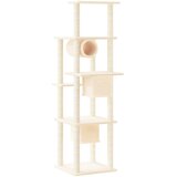  Penjalica za mačke sa stupovima za grebanje krem 169 cm | shoptok.hr
