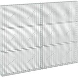  Gabion s žicom debljine 3,5 mm i mrežom 5x2,5 cm 200x10x150 cm | shoptok.hr