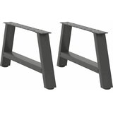  Noge za klub stolić A-oblika 2 kom antracit 70 x (30-31) cm čelik | shoptok.hr
