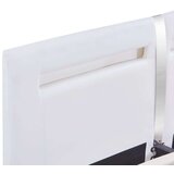  Posteljni okvir LED belo umetno usnje 180x200 cm | Shoptok.si