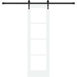  Klizna vrata Bijela i crna 61 x 198,5 cm | shoptok.hr