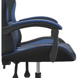  Igraća stolica crno-plava od umjetne kože - Crna i plava 1 Bez naslona za noge | shoptok.hr