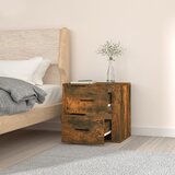  Zidni noćni ormarić boja dimljenog hrasta 50x36x47 cm | shoptok.hr