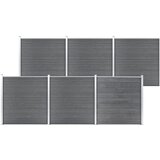 vidaXL Vrtna ograja WPC 1045x186 cm siva Cene
