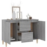  Komoda siva boja hrasta 101x35x70 cm od konstruiranog drva | shoptok.hr