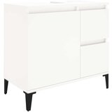 Maison Chic Kopalniška omarica - Kopalniški kabinet bela 65x33x60 cm inženirski les, (21794659) Cene