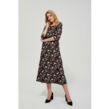 Marisse Floral Print Dress L-Su-3425 Black | Eponuda.ba
