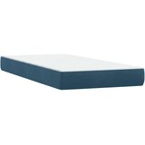 Box Spring krevet s madracem i LED tamnoplavi 80x210 cm baršun | shoptok.hr