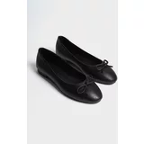 Capone Outfitters Women's Genuine Leather Bow Round Toe Flats