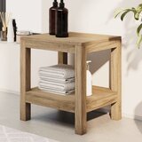  Kupaonski bočni stolić 45 x 35 x 45 cm od masivne tikovine | shoptok.hr