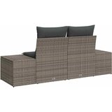  Vrtni kauč s jastukom Siva 184 x 62 x 69 cm poliratan | shoptok.hr