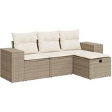 Maison Chic Seti vrtnega pohištva - Vrtna garnitura - Vrtni pohištvo set 4-delna z blazinami bež poli ratan, (21811511) | Shoptok.si