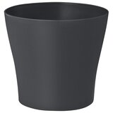  Tegla za cvijeće Liegi (Vanjska dimenzija (ø x V): 18 x 16 cm, Plastika, Antracit) | shoptok.hr