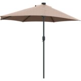 vidaXL vrtni suncobran sivo-smeđa 294 x 150 x 223 cm tkanina | shoptok.hr