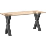  Noge za blagovaonski stol u obliku slova X, 2 kom, antracit, 50 x (72-73) cm, čelik | shoptok.hr