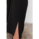 Trendyol Black High Waist Slit Detailed Pocket Woven Trousers | Shoptok.si