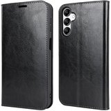 INORCO Ovitek za telefon iz pravega govejega usnja za Samsung Galaxy A24 4G Crazy Horse teksturo proti padcem z denarnico, (22033775) | Shoptok.si