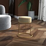 vidaXL Okrogel stolček temno siv žamet | Shoptok.si