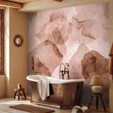  Foto tapeta - Pink terrazzo - minimalist background in marble watercolour pattern 150x105 Vodootporna | shoptok.hr