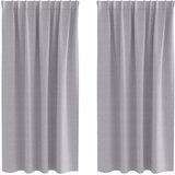  Zavjese za blackout s prstenovima 2 pcs Metalna Siva | Eponuda.com