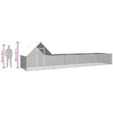  Kokošinjac od pocinčanog čelika 8 x 2 x 2 m | shoptok.hr