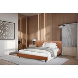 Livetastic oblazinjena postelja 181 cm x 201 cm , les, kovina, usnje rjava | Shoptok.si
