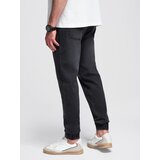 Ombre Men's denim joggers with asymmetrical stitching - blue | shoptok.hr