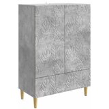 vidaXL Strani šal Betonsko siva 66 x 34,5 x 95 cm Inženirski les, (5000253186) | Shoptok.si