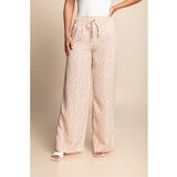 Fenzy Dolge Hlače S Potiskom, Krem | Shoptok.si