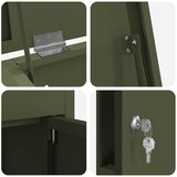  Sandučić za pakete Maslinovo zelena 44,5 x 29 x 110,5 cm Čelik | shoptok.hr