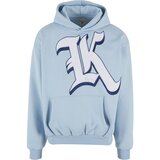 Karl Kani Sweater majica noćno plava / svijetloplava / bijela Cijene