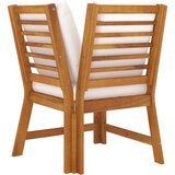  Modularna kutna sofa s krem jastucima masivno bagremovo drvo | shoptok.hr