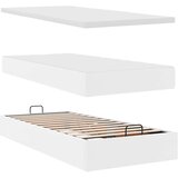  Otomanski okvir kreveta s madracem bijela 80x200cm umjetna koža | shoptok.hr