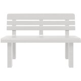 Vrtna klupa bijela 110 x 52 x 71 cm od polipropilena | shoptok.hr