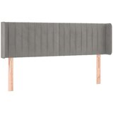  Vzglavje z ušesi svetlo sivo 147x16x78/88 cm žamet, (20933579) | Shoptok.si