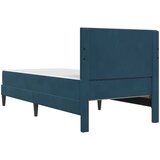  Krevetna konstrukcija s uzglavljem Plava 80 x 200 cm Baršun | shoptok.hr