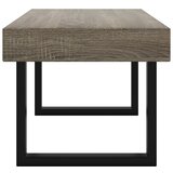 Stolić za kavu sivo-crni 90x45x40 cm MDF i željezo | shoptok.hr