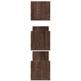 vidaXL Zidne police 3 kom boja smeđeg hrasta 80x18x18 cm drvene | shoptok.hr