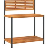 vidaXL Vrtni radni stol 90x50x110 cm masivno bagremovo drvo i čelik | shoptok.hr