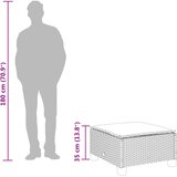  Vrtni stolac s jastukom bež 63,5x56x32 cm poliratan | Eponuda.com