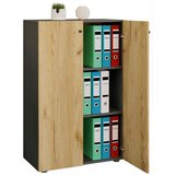 MID.YOU Arhivska Omara Lona Xl, Antracit, Barva Hrasta | Shoptok.si