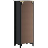  Kupaonski ormarić BERG crni 40x34x110 cm od masivne borovine | shoptok.hr