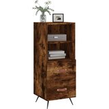 vidaXL Komoda boja dimljenog hrasta 34 5x34x90 cm konstruirano drvo | shoptok.hr