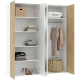 XXXL Omara Za Oblačila Jan, Bela, Barva Hrasta | Shoptok.si