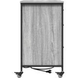 vidaXL Uredski ormar s kotačem Sivi hrast sonoma 76 x 41 x 72 cm | shoptok.hr