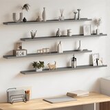  Zidne police 4 kom sive 115 x 9 x 3 cm | shoptok.hr