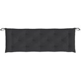  Jastuk za vrtnu klupu crni 150 x 50 x 7 cm od tkanine Oxford | Eponuda.com