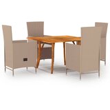  5-dijelni vrtni blagovaonski set bež | Eponuda.com