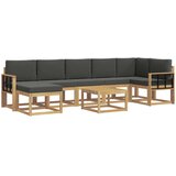  Set vanjskih sofa 8 kom. Bijela i antracit Poliester | shoptok.hr